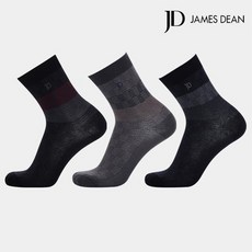 제임스딘 고급 코마면 원사 편직 선물포장 신사 중목 양말 3매입세트 952