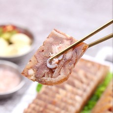 돼지고기 편육 400g 국내산 머릿고기 편육 새우젓+쌈장, 1개