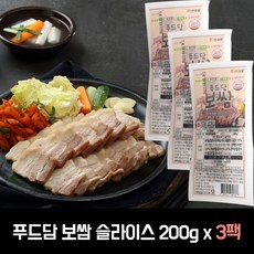 푸드담 슬라이스 한줄보쌈 (냉동), 200g, 3개