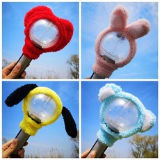 臺灣出貨-BTS演唱會應援燈套防彈少年手燈阿米棒毛絨保護套 lightstick, 兔子