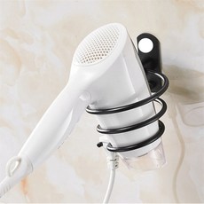 방구석만물상 벽걸이 드라이기 거치대(블랙) 드라이기거치