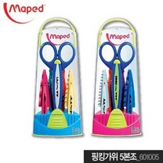 사무실 마패드 핑킹가위 5본조 공작가위, 본상품