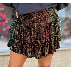 루리캉 스커트 라인 댄스복 챠밍 밸리 댄스복 스커트 스포츠, S, 블랙골드