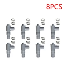 PVC 그라운드 어댑터 내구성 32mm 펌프 어댑터 누출 방지 밀폐 교체 야외 장비 부품 1-10 개, 01 8 set