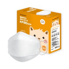 에버렉스 황사마스크 중형 KF80 흰색, 50개입, 1개, 화이트