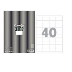 폼텍 바코드용 라벨지 LS-3102, 40칸, 100개