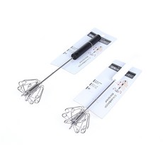 에코 회전식 반자동 거품기 우유거품기 휘핑기 계란풀기 핸드믹스, 1개