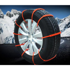 눈 트럭 승용차 스노우 타이어 체인 케이블 타이형 스노우 체인