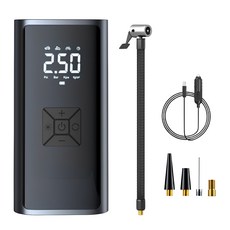 無線電動打氣機 輪胎充氣泵 充氣機 攜帶型打氣筒 適用於汽車機車自行車【DM401】, 1個, 【B】有線款, 【B】有線款