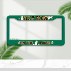 자동차 번호판 프레임 재미있는 만화 태그 홀더 귀여운 선물 녹슬지 않는 간편한 설치, 1개, 1. 6.3 x 12.3 inch