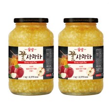 꽃샘 꿀사과차, 1kg, 2개
