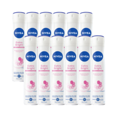 겨드랑이미백 언더암 화이트닝 니베아 데오드란트 엑스트라브라이트 스프레이 프루티플로럴, 200ml, 12개