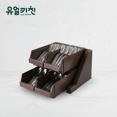 업소용 수저 분류통 커트러리 정리함 분리함 4구 수저통 세트, 4구 세트, 1개