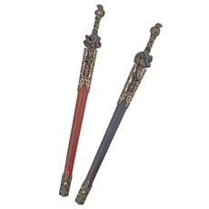 玩模坊 遊龍劍 模型 No.29528 28cm 銅+鋼+實木材質, 黑, 1個