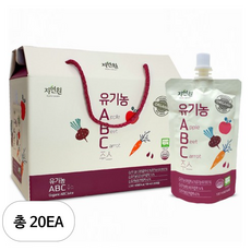 자연원 유기농 ABC 착즙 주스, 100ml, 20개