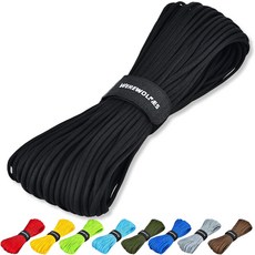 WERWOLVES 550 파라코드 로프 7 가닥 타입 III 4mm 낙하산 코드 100FT 팔찌 랜야드용 캠핑 공예 및 DIY 프로젝트용, 1세트, Medium Purple-200 ft