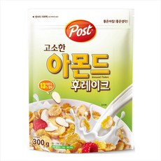 포스트 고소한 아몬드 후레이크 시리얼, 300g, 10개