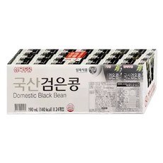 삼육두유 국산 검은콩 두유 190ml x 24개