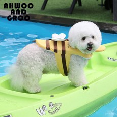 IBM 狗狗救生衣 寵物救生衣 強浮力救生衣 小狗救生衣 大狗救生衣 寵物遊泳衣 大型犬救生衣, 1個, 牽引繩,L（胸圍48-58cm）