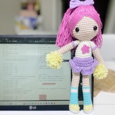 레드콤마 코바늘인형 DIY패키지+코바늘3 5호+돗바늘+겸자+동영상 뜨개질 DIY 패키지, 1개