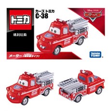 TOMICA CARS C-38 脫線(消防救援版) DS93344 瑪利玩具 收藏模型, 1個