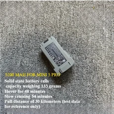 신형 대용량 개조 배터리 5200mAh/5600mAh/9000mAh/8400mAh DJI Mini 5 Pro 장거리 DIY 부품에 적합, 04 Mini5 Pro 5200mAh