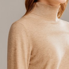 모든GO 클래식한 무드의 베이직 터틀넥 니트 여성용 겨울 긴팔 이너 폴라티 부드러운 촉감