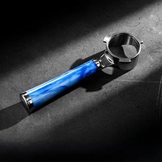 커피 머신 핸들 바텀리스 안정 추출 개조 도구, 32. 51mm---3개의 귀(Delonghi)||푸른, 기본
