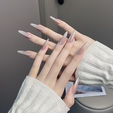 穿戴甲高級感春夏閃鑽蝴蝶手工美甲甲片辣妹穿戴式指甲片, 1個, BY1732綽約多姿:手工甲M碼#10片/袋