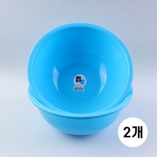 미화 왕식기 (4호) 다용도볼 플라스틱 대야 다라이, 스카이, 2개