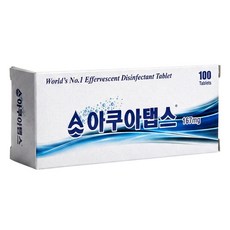 아쿠아탭스 167mg 캠핑카 카라반 청수통 소독제 정수기 저수조 식기 살균 소독 세척제 100정 1박스