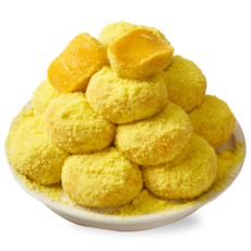 하람떡방 당일생산 100% 찹쌀 전통 호박 인절미 개별포장 떡 카스테라가루 포함, 1개, 2kg