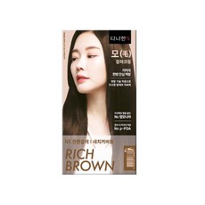 다나한 모칼라 크림 염모제 새치커버용, N5 진한갈색, 1개