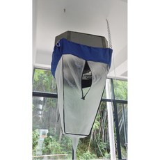 空調清洗罩 防水防油加厚布料 適用於天花機與中央冷氣, 1個, 大排水直線拉鏈,加厚防水耐磨布料防水拉鏈款