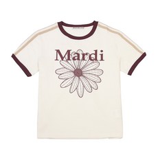 Mardi Mercredi 雛菊美式風格修身短袖T恤