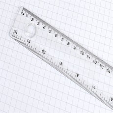 마요샵 30cm 돋보기 플라스틱자 돋보기자