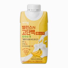 케어웰 밸런스N 고단백 바나나맛, 200ml, 10개