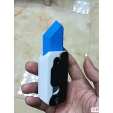 야광 당근 안전칼 선물용 팬시 장난감 빛나는 1개 미니, 한 사이즈, 18.블루화이트블랙