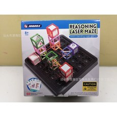 兒童益智玩具 智力迷宮疊疊樂鐳射闖關玩具，親子互動益智科教趣味桌遊，創意創新玩法鍛煉手腦玩具禮物, 1個, 智能迷宮【高階】37顆棋子, 智能迷宮【高階】37顆棋子