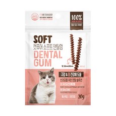 캣퓨어 소프트 덴탈껌 고양이간식, 20g, 1개, 구강 장건강에 도움
