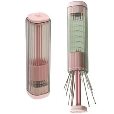 프라홈 자석 원터치 바늘통 손바늘 실뜯개 실꿰기 23종, 1세트, 핑크