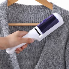 반려동물 털청소 브러쉬 돌돌이 먼지제거롤 (블루) 개털제거 옷먼지제거 청소용구 고양이털청소 애견털제거기 강아지털제거용품 이불먼지제거 청결한 애견털제거, 상세페이지 참조, 1개