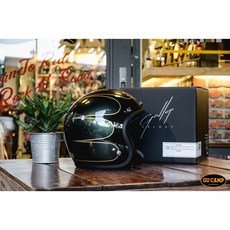 GU CAMP騎士部品 Gallop 1932 3/4 安全帽 橄欖綠, 復古橄欖綠,M, 1個