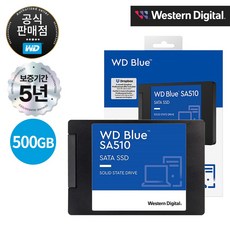 WD BLUE SA510 SATA3 2.5" 3D NAND SSD, WD BLUE SA510 3D, 500GB