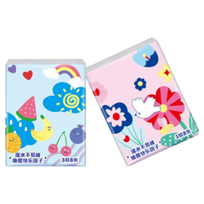 卡通手帕紙 加厚隨身包 面紙 袖珍包 衛生紙 紙手帕 小包面紙 隨身衛生紙, 1個, 3層8張