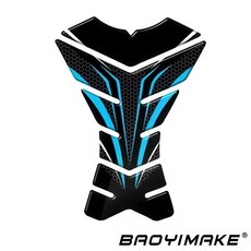 오토바이 슬립 오일 탱크 패드 측면 무릎 보호대 데칼 스티커, 1개, 1. 24 A BLUE