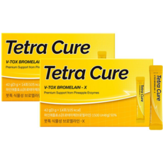 테트라큐어 붓톡 식물성 브로멜라인-X, 2박스, 42g