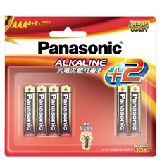 Panasonic 國際牌 4號鹼性電池 (紅鹼) 4入/吊卡裝, 1個