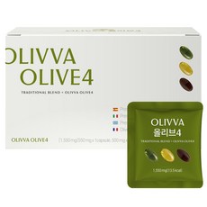 [지중해 4개국]올리바 올리브4 냉압착 엑스트라버진 올리브 오일 100% 72캡슐 선물세트, 1박스, 24회분
