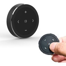 Fueiyita 방수 미디어 버튼 리모컨 셀카 컨트롤 자동차 오토바이 핸들 음악 iPhone 또는 Android용 마운트 포함